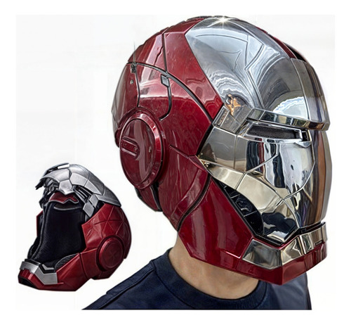 Capacete Eletrônico Iron Man Mark V Homem De Ferro Voz Nf