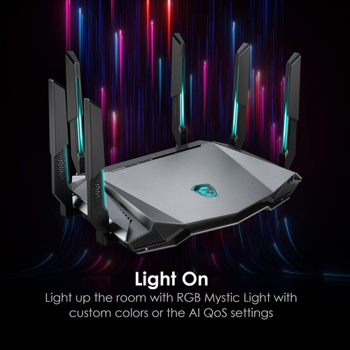 Router Gaming Msi Radix Axe6600 Wifi 6e Tri-band Rápido