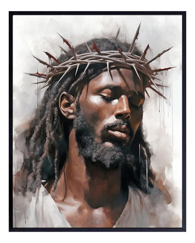 Arte Y Decoración De Pared De Jesús Negro Africanos A...