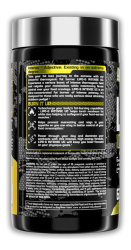 Quemador De Grasa Nutrex Lipo 6 Black Intense Ultra Concentrado