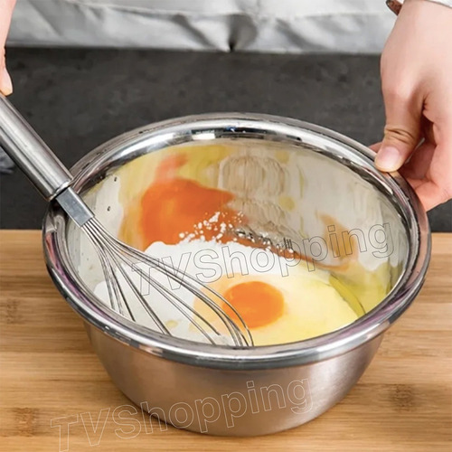 Ensaladera Tazón Para Mezclar Masa Acero Inoxidable 26 Cm Ch