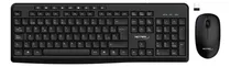 Comprar Teclado Y Mouse Inalambrico Kit Pc Tv Receptor Usb Oficina E Mouse Negro Teclado Negro Netmak NM-KB770