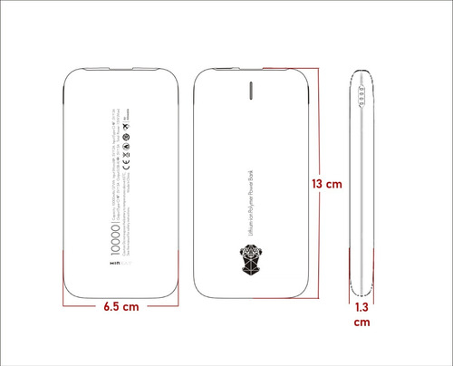 Power Bank Mirkat 10000 Mah Carga Rápida + Envio Gratis