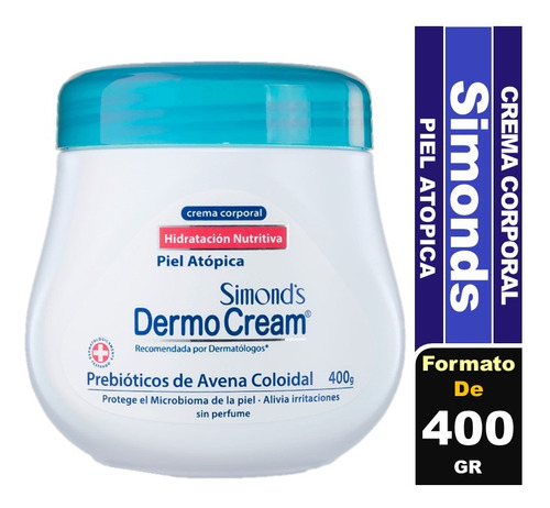 Simond's Dermo Cream Crema Corporal Piel Atópica Pote 400 G