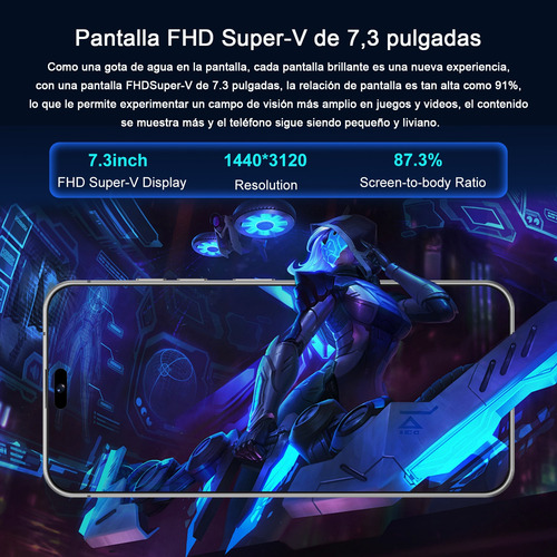 Smartphones I16 Pro Max Doble Sim 12gb Ram 512gb Rom Pantalla 7.3'' Batería 8000mah Cámara 108mp