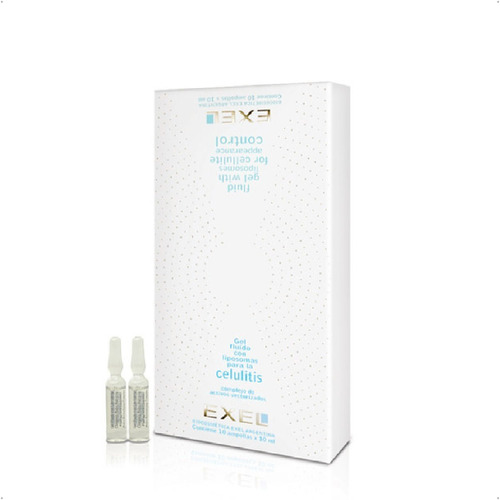 Exel Gel Fluido Ampollas Tratamiento De Celulitis (10un 3ml)