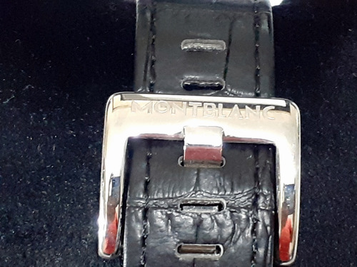 Relógio De Luxo Montblanc Pulseira Couro Bovino