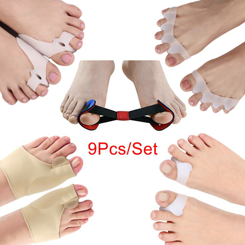 9pcs Bunion Corrector Grande Dedo Del Pie Separadores