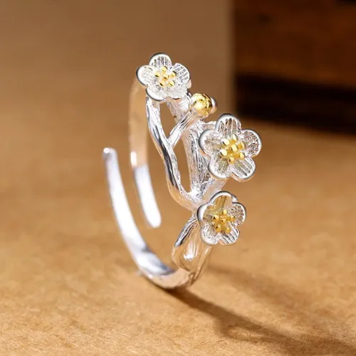 Anillo flor de cerezo hotsell