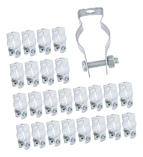 25 Piezas De Colegas De Conducto De Acero Galvanizado 20 Mm