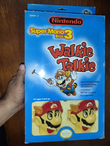 Walkie Talkies Súper Mario Bros 3 Nuevos Año 1990 Nintendo 