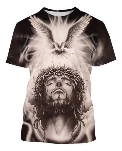 Jesucristo Imprime Camisetas Masculinas Y Femeninas En 3d