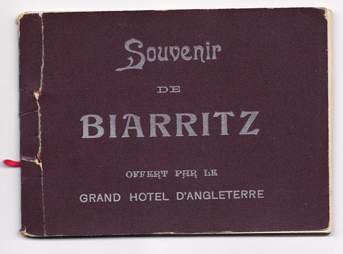 Antiguo Librito Postales De Biarritz Hotel D´anglaterre G10