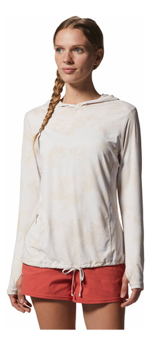 Buzo Mhw Crater Lake Ls Hoody Mujer (white Sprite Scattered 