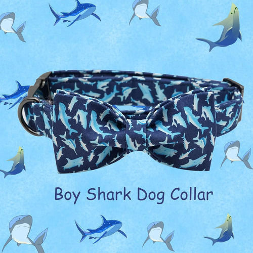 Collar De Perro Con Lazo, Collar Ajustable Con Estampado De