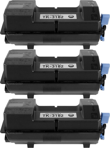3x Toner Compatível Cp Tk-3182 M3655 P3155 P3055
