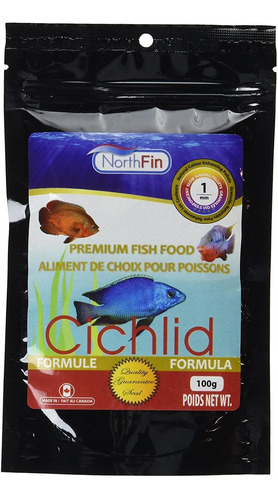 Northfin Food Cichlid Fórmula 1mm Pellet 100 Gram Paquete