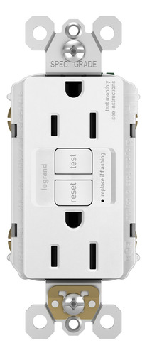 Salida Dúplex Gfci 15 Amp Autoprueba Color Blanco