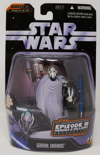 Star Wars Saga 2 Episode 3 Heroes Y Villanos Grievous Unico!