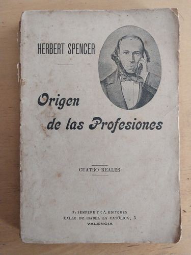 Origen De Las Profesiones - Spencer, Herbert