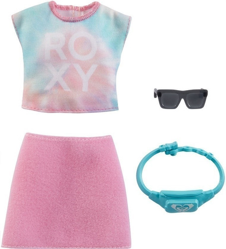 Imagem 1 de 3 de Barbie Roupas Acessórios Blusa Tie-dye Saia Ms