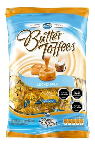 comprar Caramelo Arcor Butter Toffees Leche Bolsa 130 G