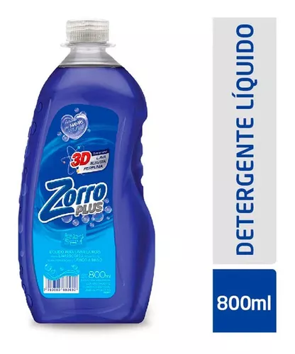 Zorro Plus Jabon Liquido Para Ropa Botella X Ml