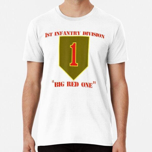 Remera  1st Infantry Division Big Red One Army Grunt Algodon