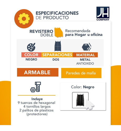 Revistero Organizador Papeles Escritorio Oficina Metal