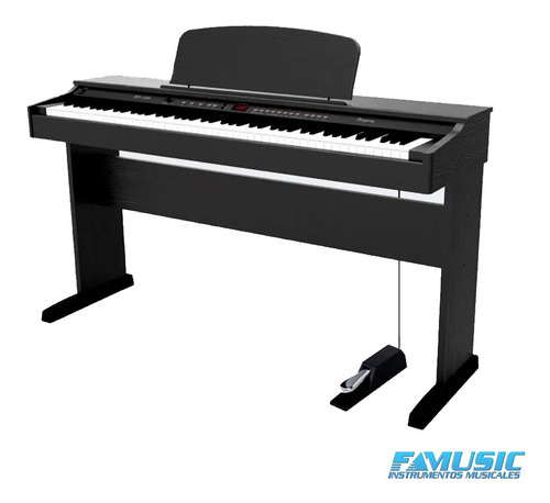 Imagen 3 de 10 de Piano Electrico Ringway Rp120 Con Mueble Cuotas
