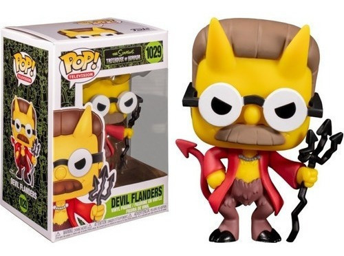 Boneco Funko Pop Devil Flanders 1029 Os Simpsons Glows Ex