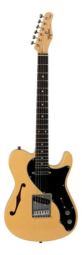 Guitarra eléctrica Tagima Brasil T-920 semi hollow de cedro butterscotch con diapasón de granadillo brasileño