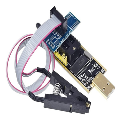 Imagen 5 de 5 de Set Programador Usb Ch341a Soic8 Sop8 Flash Eeprom Bios