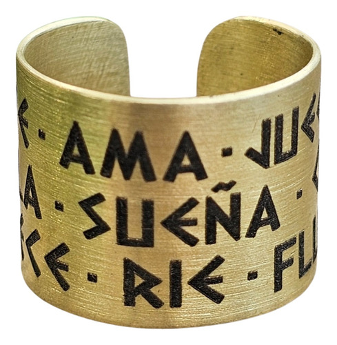 Anillo Nudo De Bruja Wicca Acero Quirúrgico Dorado Bronce Regulable / Ajustable