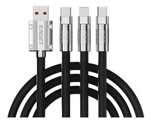 3 En 1 Multifunción Carga Rápida Cable De Datos Cable Usb