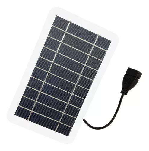 Panel solar Tablero de batería Mini panel de carga de teléfono móvil  Tableros de carga de energía solar USB Banco de energía 6W Cargador de  silicona