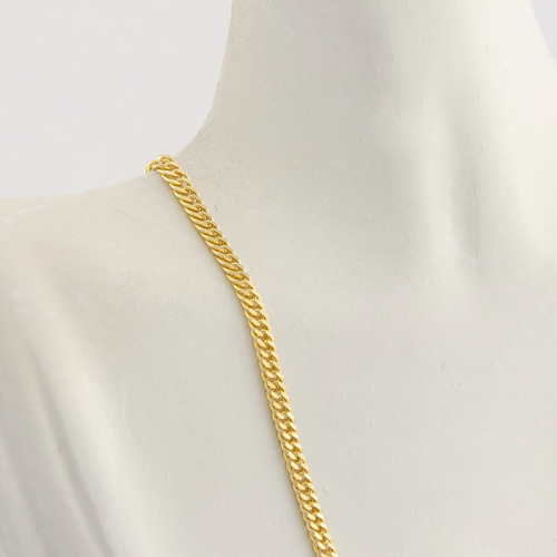Corrente Feminina Grumet Dupla 1.9 45 Cm Ouro 18k 750 Maciça