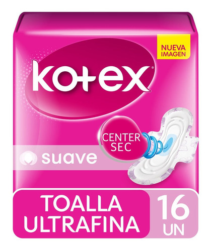 Toalla Higiénica Kotex Ultrafina Suave Con Alas 16 Un