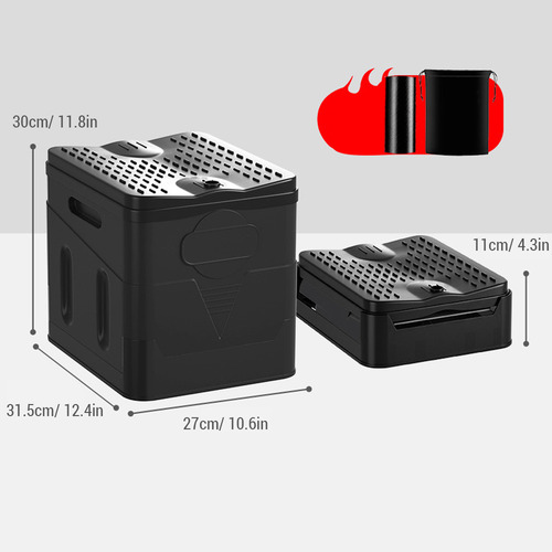 Inodoro Plegable Portátil Con Tapa Para Acampar