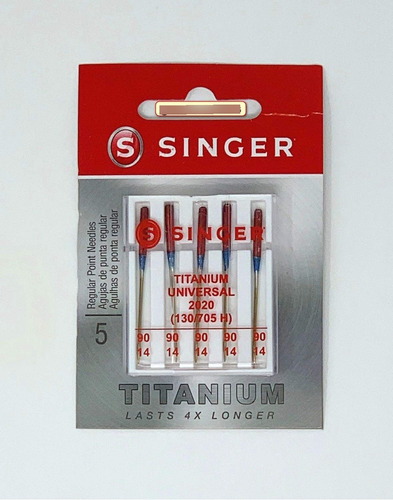 Singer Aguja Universal Titanio Para Maquina Coser Punta