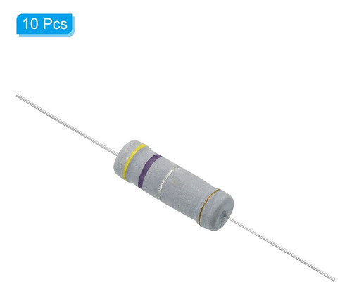 10 Resistencias 0.47 Ohm Resistor Película Óxido Metal 5w 5%