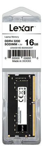 Memoria Ram Lexar Ddr4 De 16gb 3200 Portátil