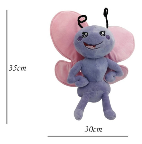 Imagen 2 de 6 de Peluche Mariposa De Colores Peluche Mariposita