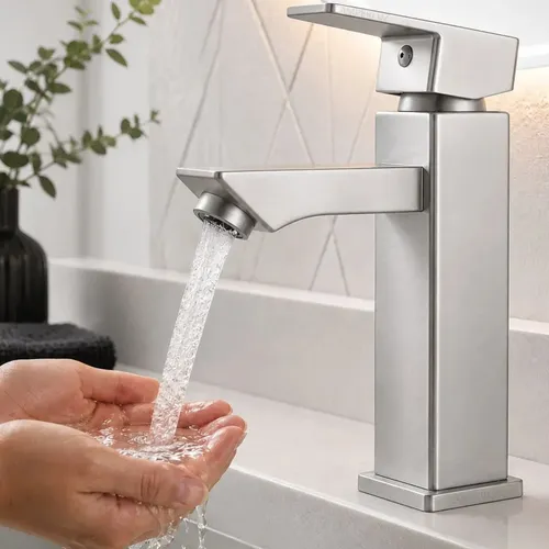 Torneira bica para banheiro inox 304 monocomando