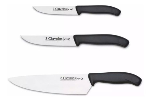 Juego 3 Cuchillos Profesionales 3 Claveles Evo Cocina Chef