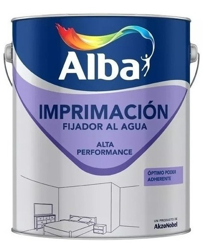 Imprimacion Fijador Al Agua Alta Perfomance Alba 10 Lts 