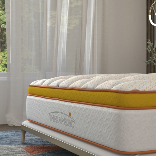 Colchón King Size Therapedic Ortopédico + 2 Almohadas Memory