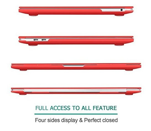 Protector Color Rojo Compatible Con Macbook Pro 13 Pulgadas