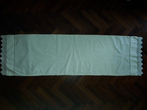 Imagen 6 de 7 de Antigua Funda Almohada Larga Bordada Mano Vainillas Crochet