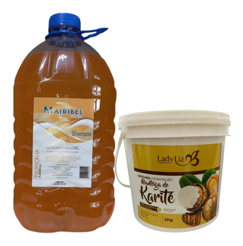 Shampoo Galão Tropicalia 4,800ml E Mascara Karite 2kg